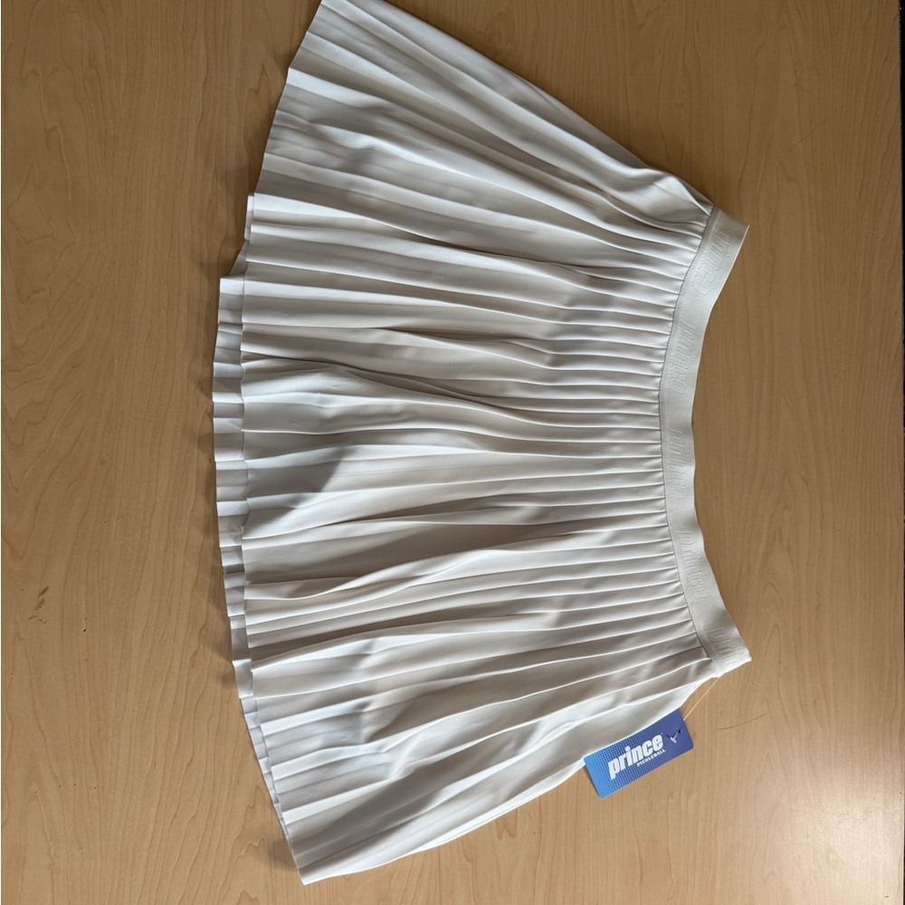 NWT! Prince Pickleball Pleated White Mini Skort